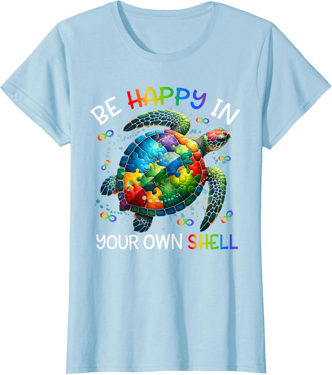 Puzzle Turtle Be Happy In Your Own Shell Autism Awareness