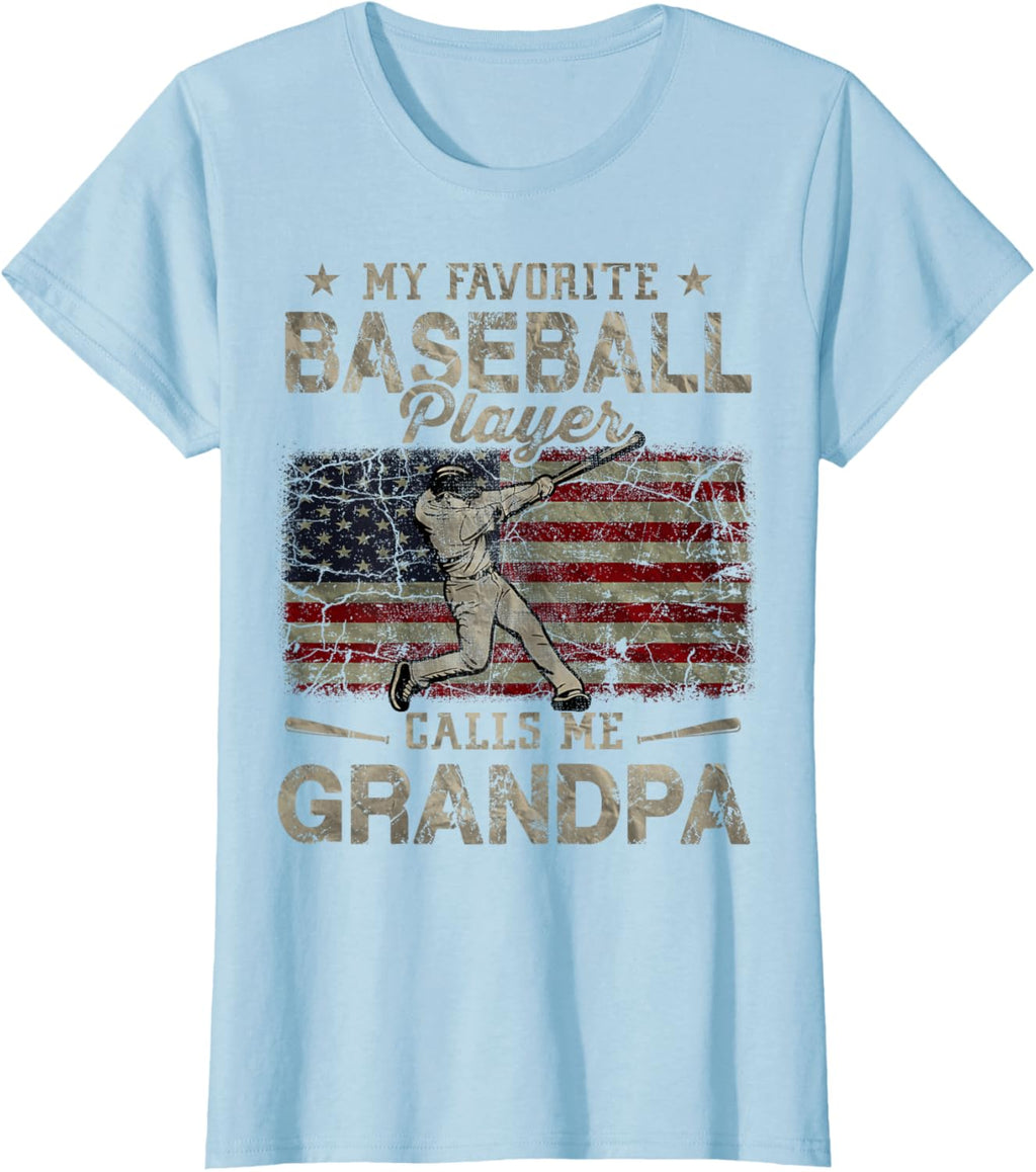 My Favorite Baseball Player Calls Me Grandpa Father's Day