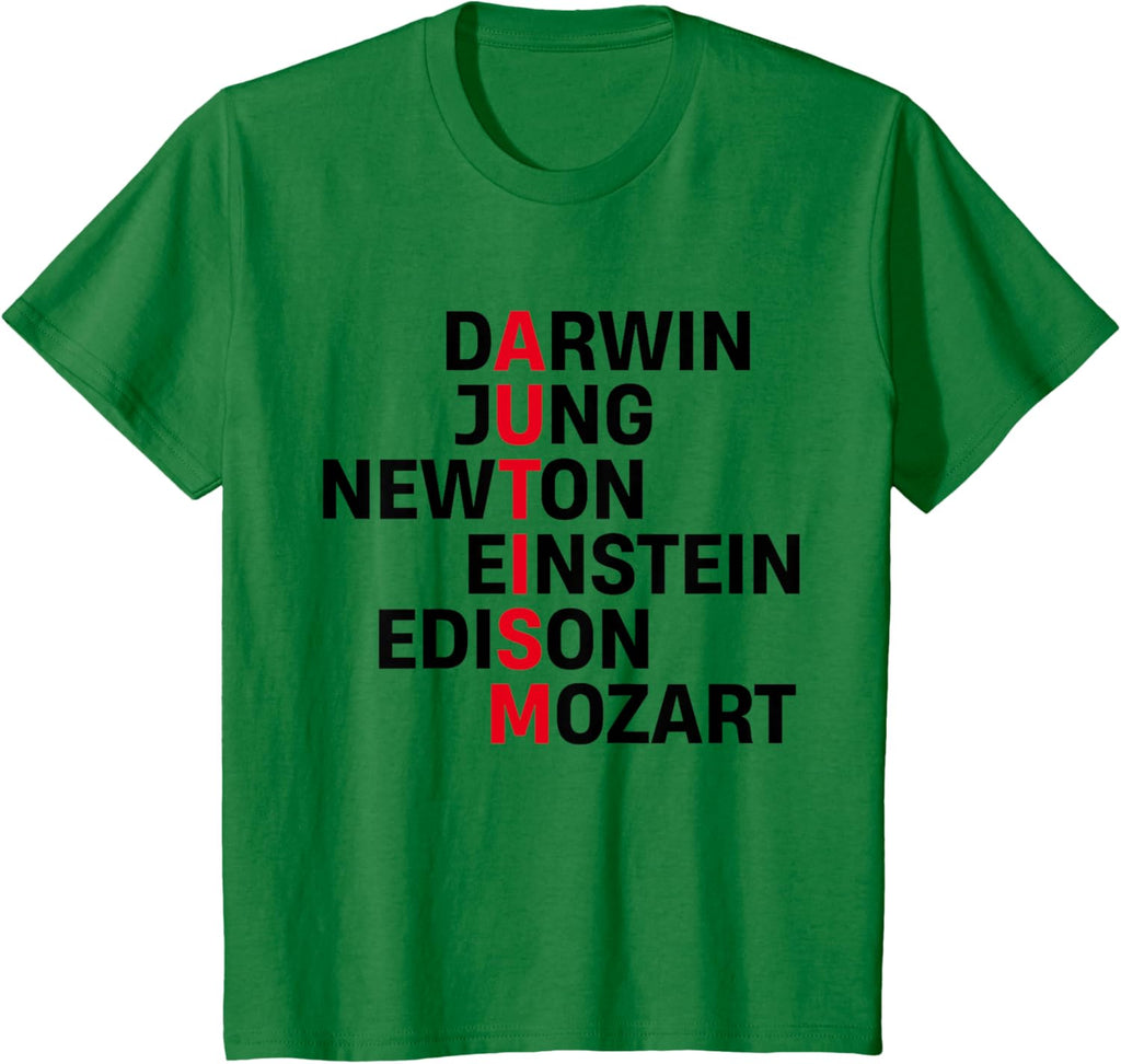 Darwin Jung Newton Einstein Edison Mozart Autism Awareness
