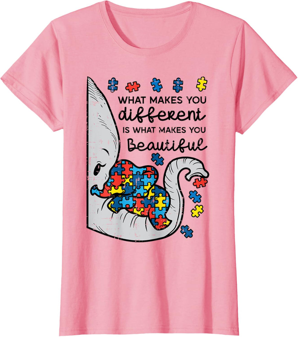 What Makes You Different Beautiful Elephant Autism Awareness