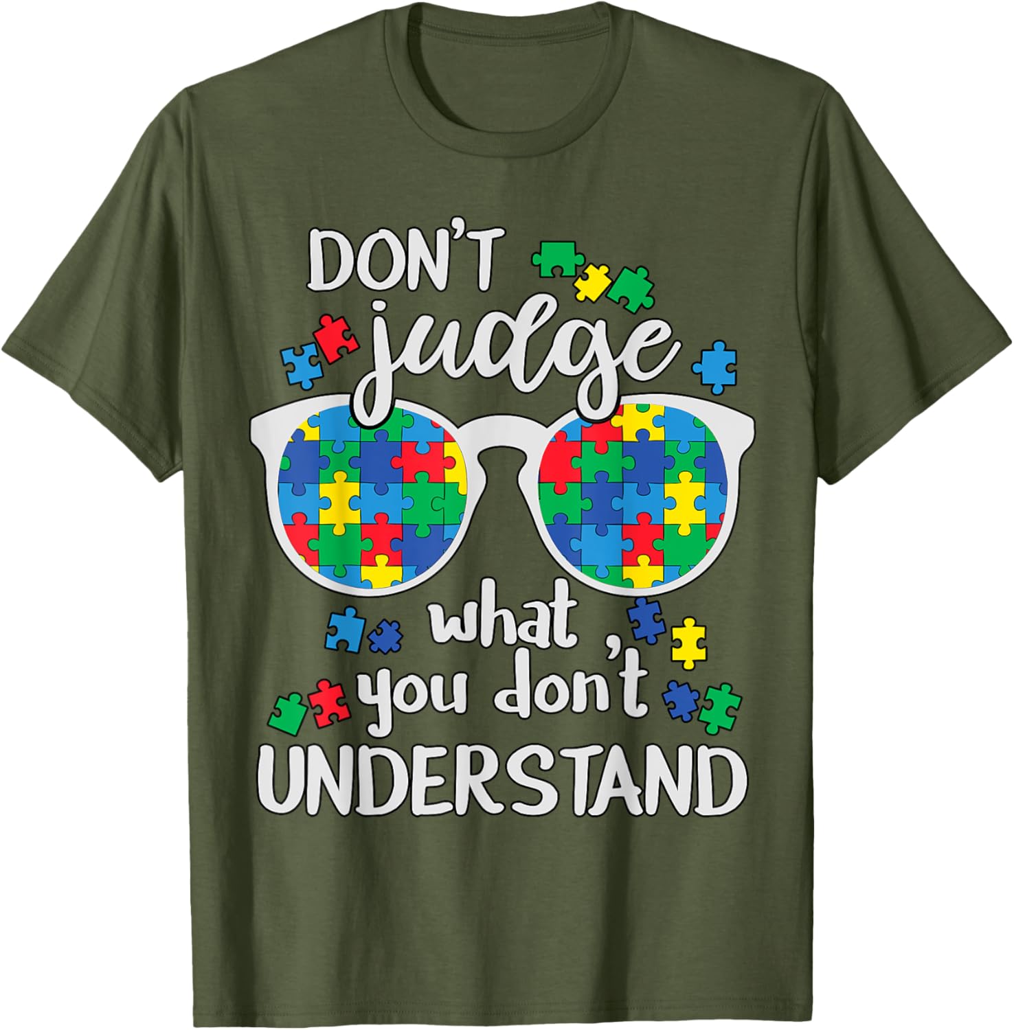 Don't Judge Understand Love Autistic Kids Autism Awareness
