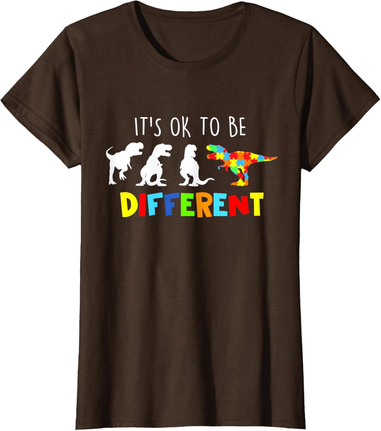 Autism Awareness Dinosaur Kid Boys Its Ok To Be Different