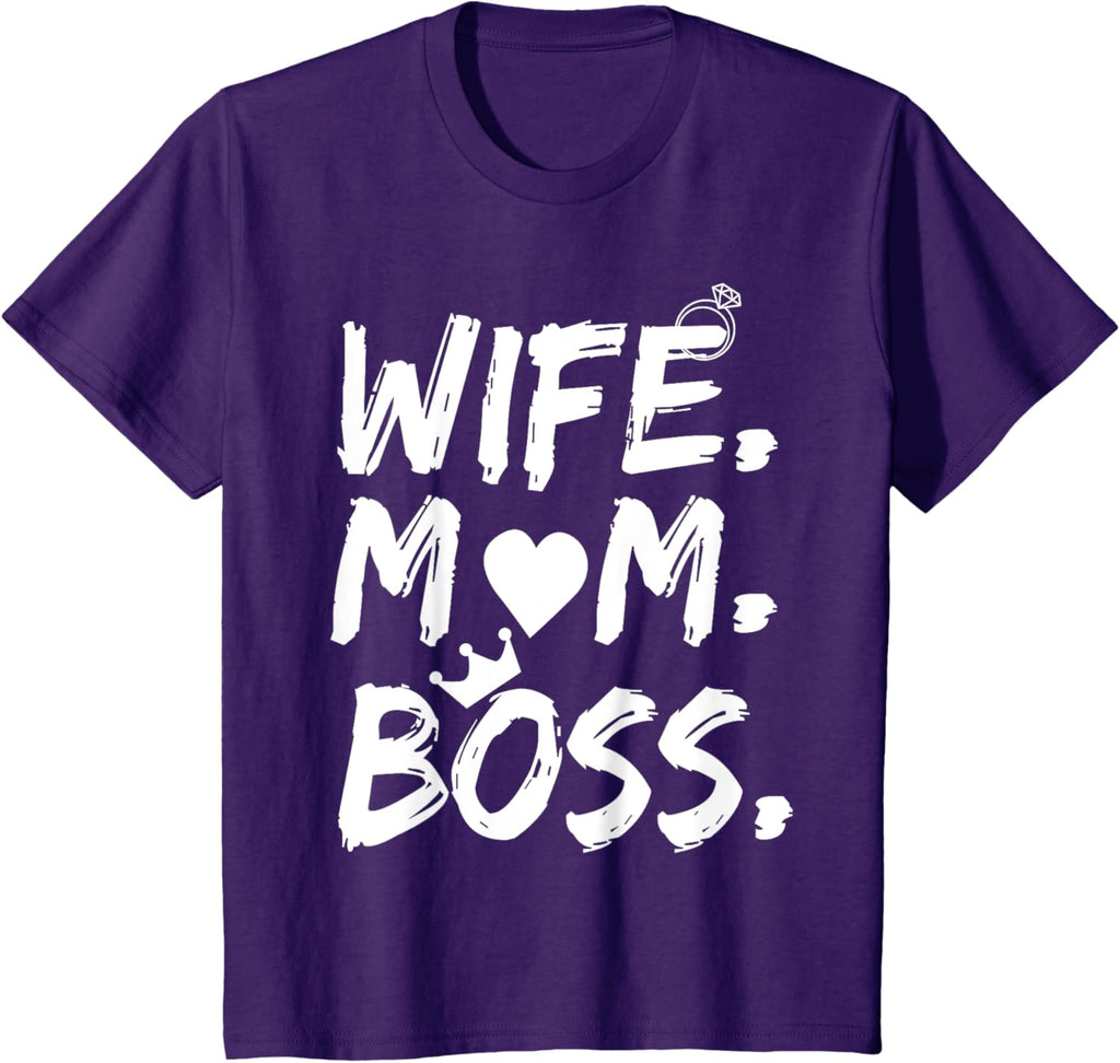 T-shirt for Wife Mom Boss Funny Mother's Day Mother Shirt