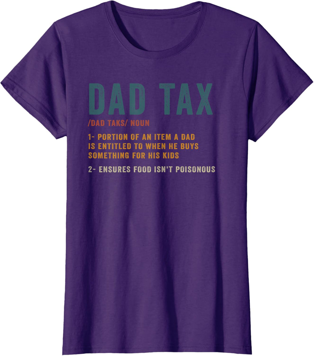 Vintage Dad Tax Definition Men Funny Father's Day