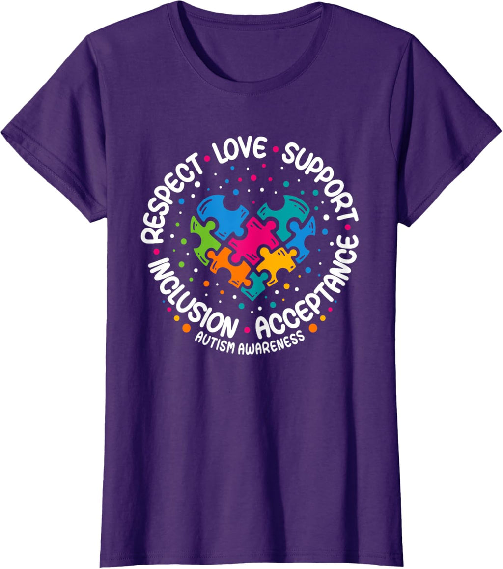 Autism Awareness Respect Love Support Blue Autism