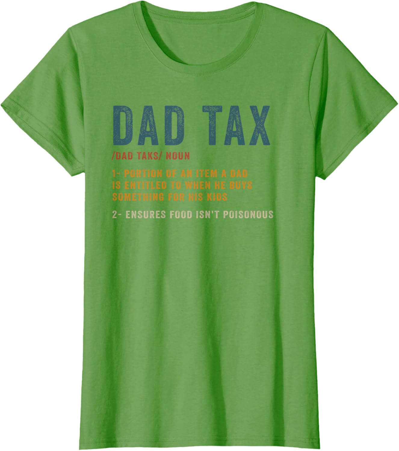 Vintage Dad Tax Definition Men Funny Father's Day