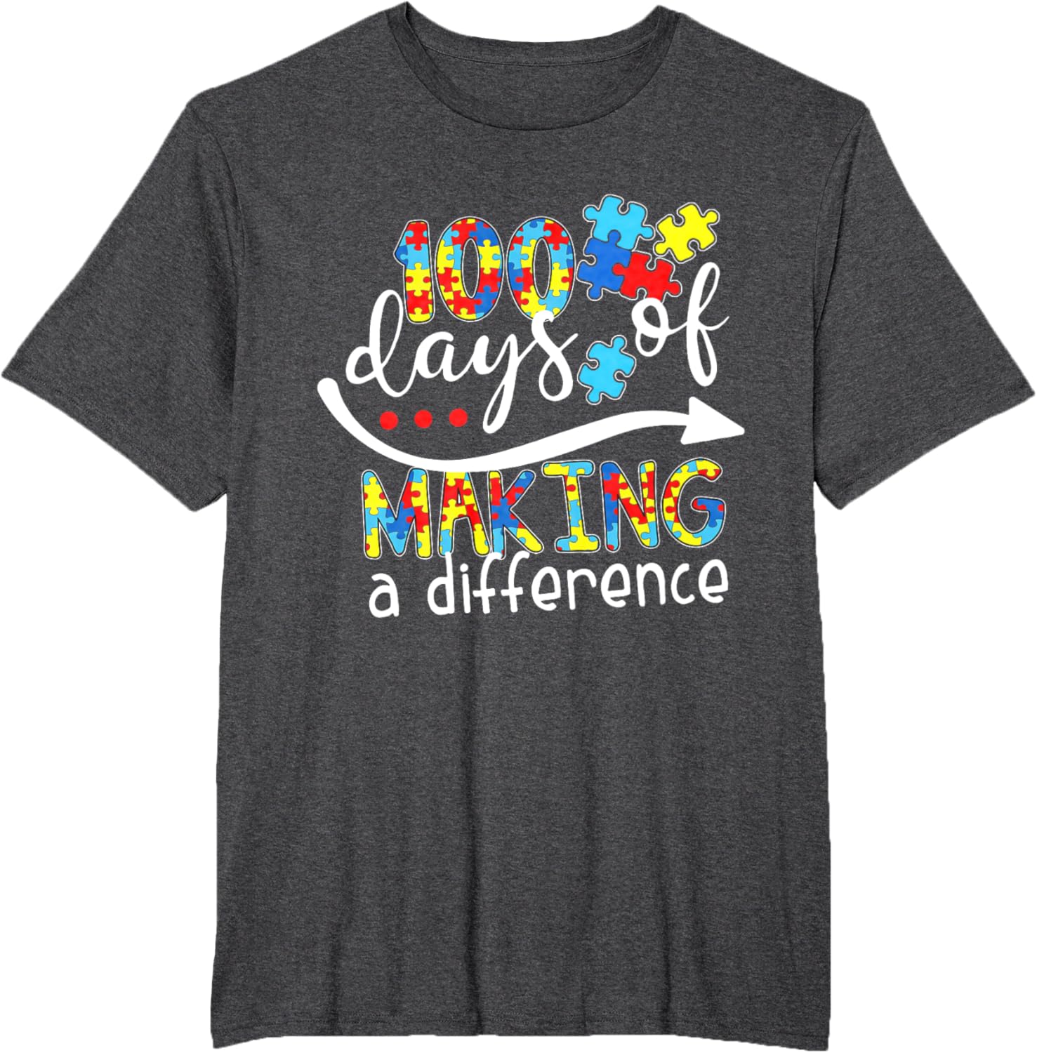 Autism 100 Days 100th day of school teacher autism awareness