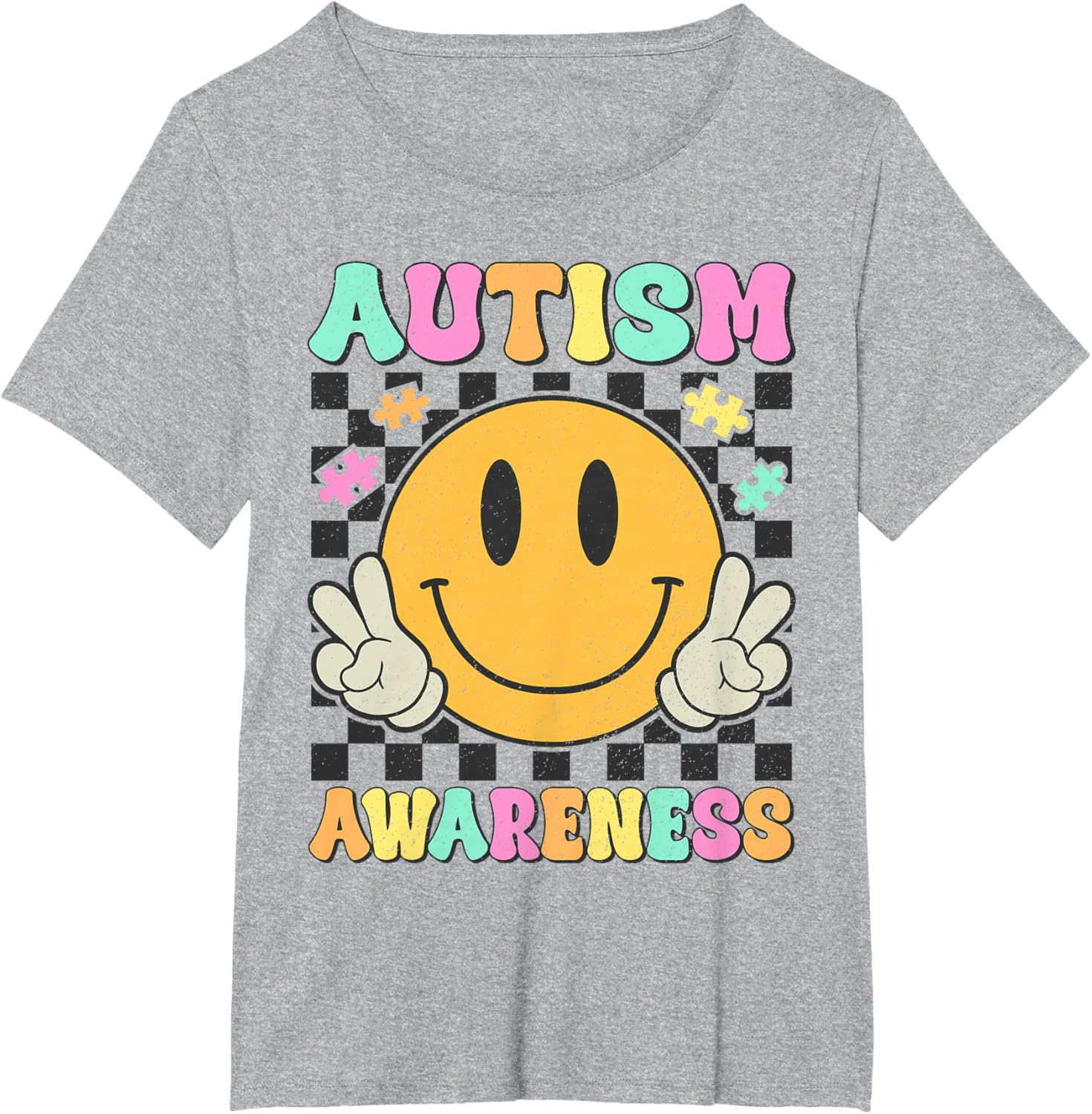 Autism Awareness Kids Men Women Smile Face Autistic Autism