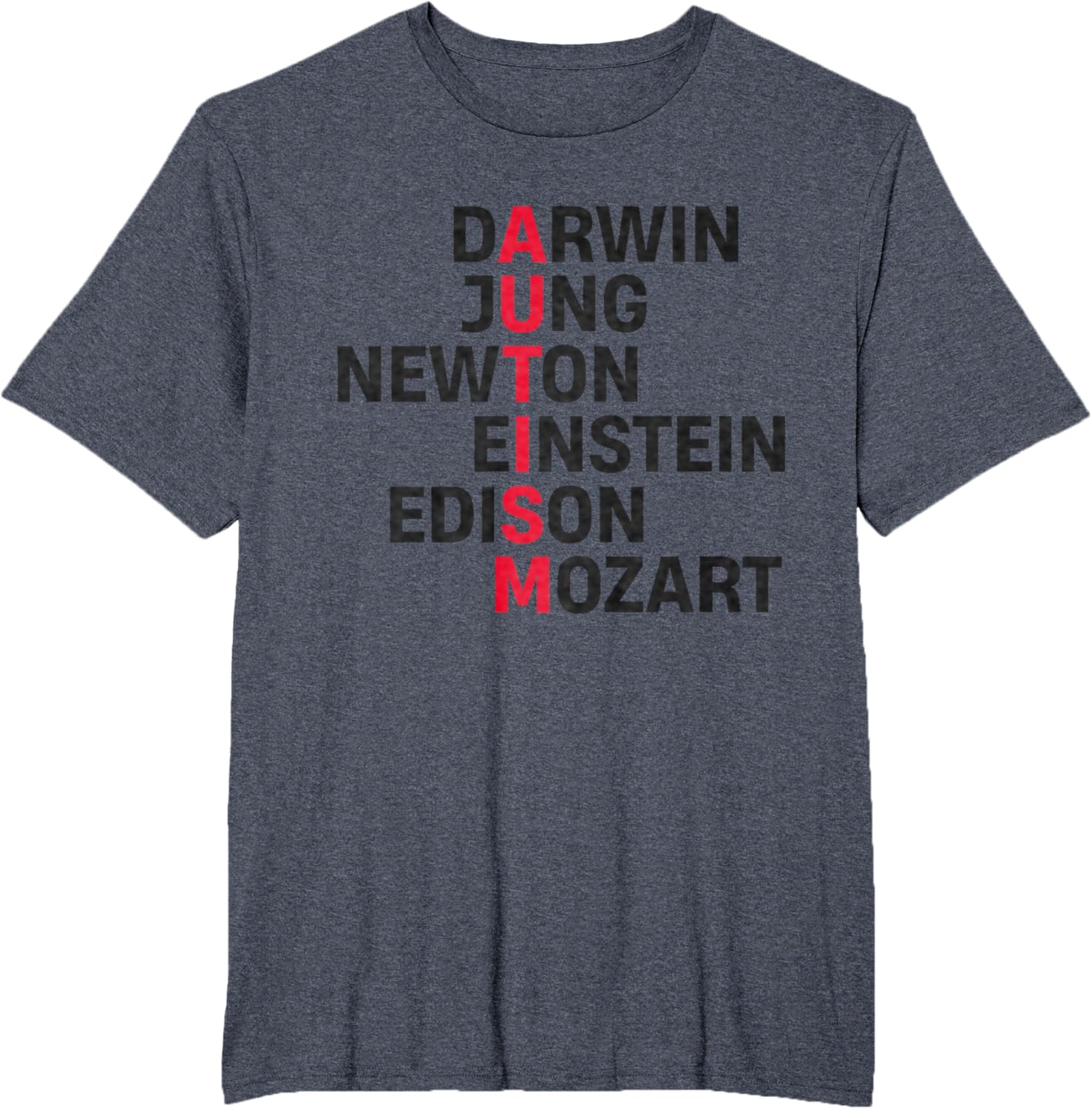 Darwin Jung Newton Einstein Edison Mozart Autism Awareness
